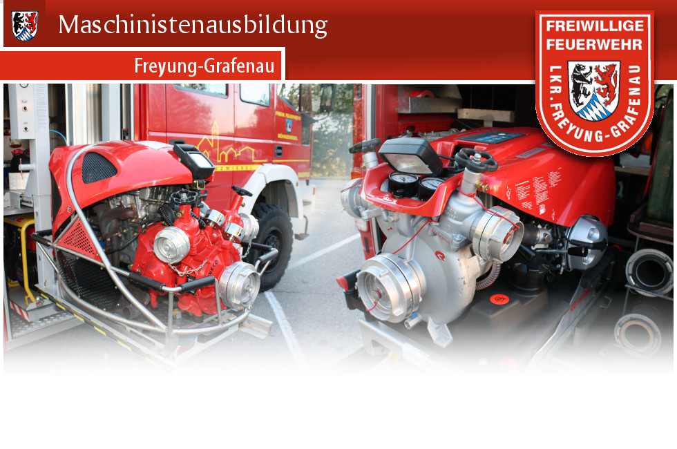 Maschinistenausbildung der Feuerwehren im Landkreis Freyung - Grafenau
